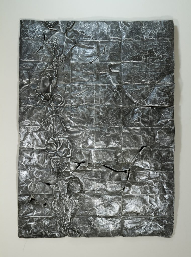 Simandou Mountain Range, Guinea, cast aluminum sculpture, 71 cm x 91cm x 2 cm, 2013-4.