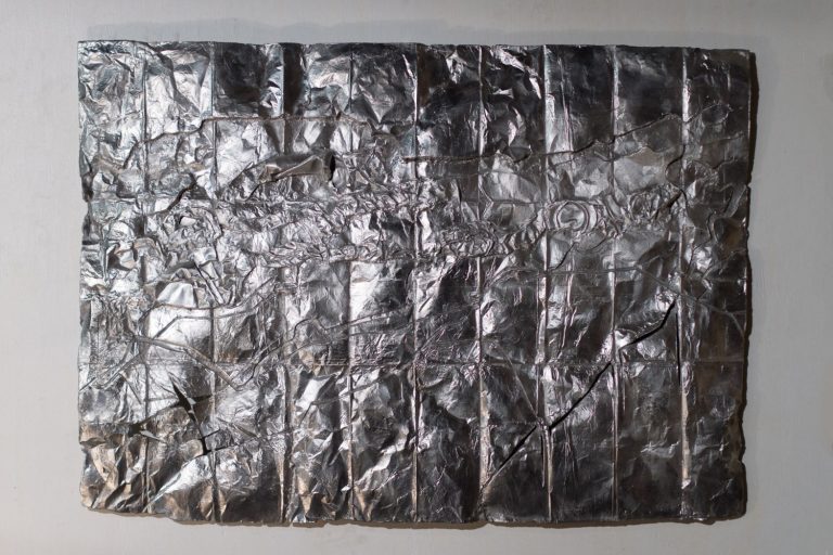 Saint Lawrence River, Massena, NY, cast aluminum sculpture, 71 cm x 91cm x 2 cm, 2013-4.